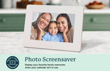 Photo Screensaver shown on the 10-inch Skylight Calendar display.
