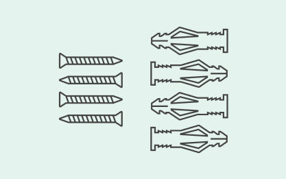 Wall Anchors + Screws
